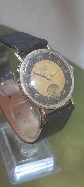 Reloj MARVIL vintage dorado