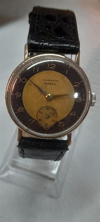 Reloj MARVIL vintage dorado