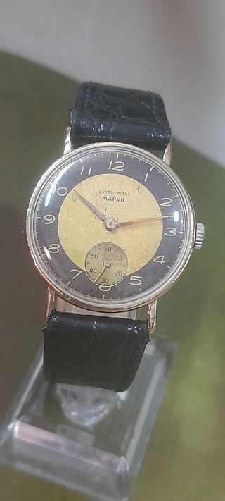 Reloj MARVIL vintage dorado