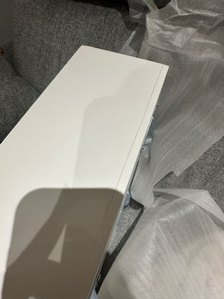Pack de 2 mesitas Sklum blanca - patas madera