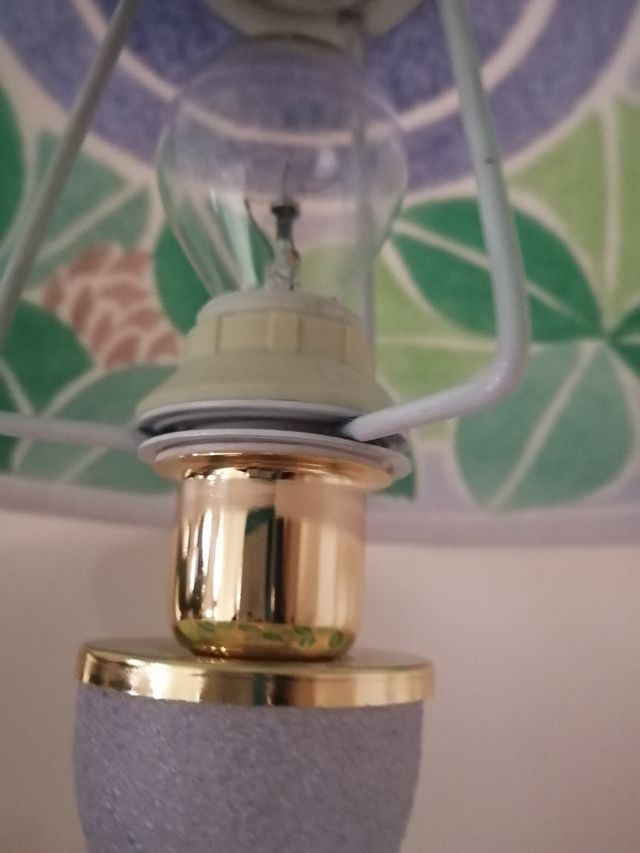 Lampada Murano vetro blu-verde