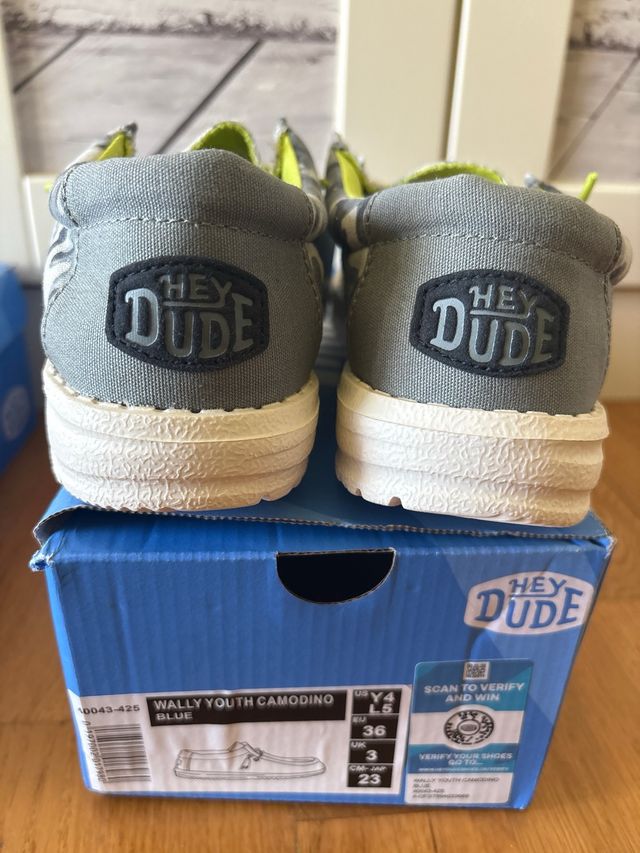 Hey Dude Niño - Zapatillas Talla 36 - Tela