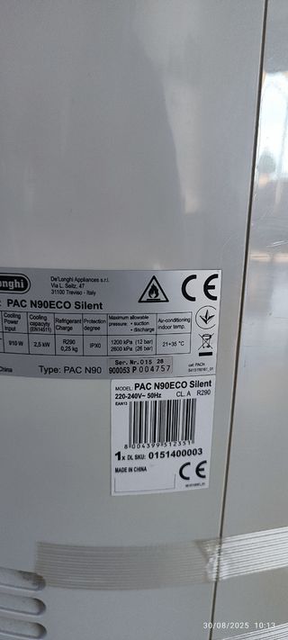 Aire Acondicionado PINGÜINO DeLonghi Portátil