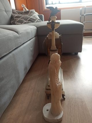 Reloj antiguo de mármol y bronce