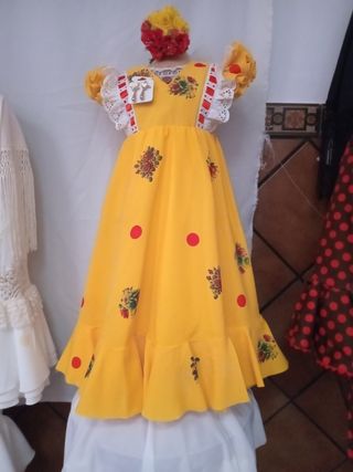 Traje Flamenca Rosa - Talla única