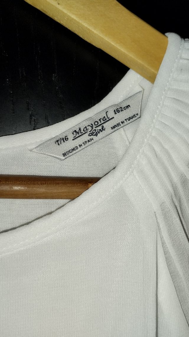 Camisola Mayoral menina - Branca, TAM 16