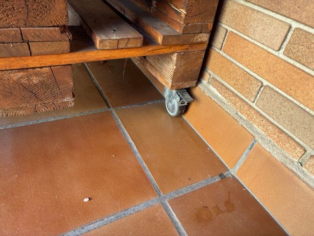 2 sofás de paletes de madeira - Laranja