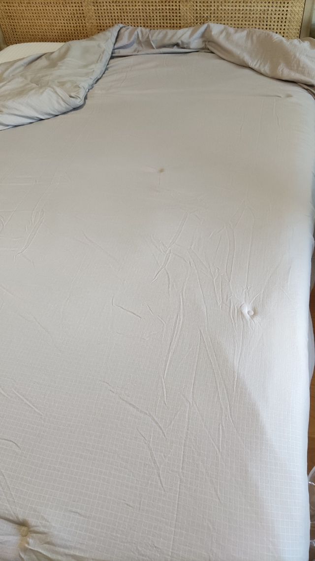 Edredón gris 135cm - Algodón