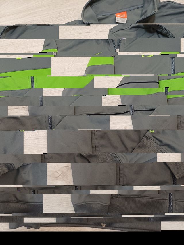 2000's Vintage Black Green Track Jacket Nike