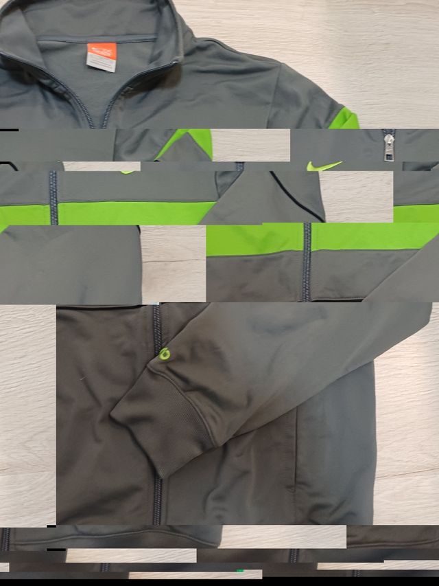 2000's Vintage Black Green Track Jacket Nike