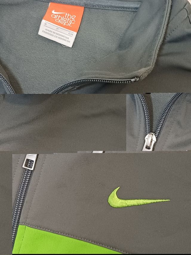 2000's Vintage Black Green Track Jacket Nike