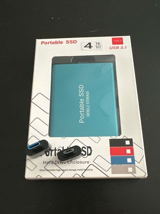 SSD Portátil 4TB USB 3.1 nuevo