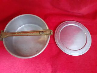 Antica pentola gavetta schiscetta puro alluminio