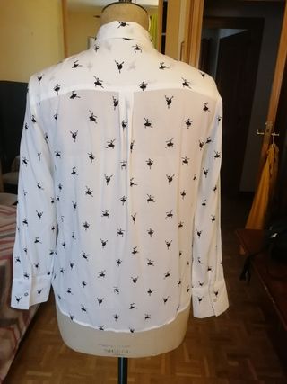 Camisa bailarinas Easy Wear - blanca, T S