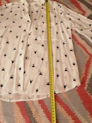 Camisa bailarinas Easy Wear - blanca, T S