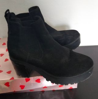 Botines plataforma negros