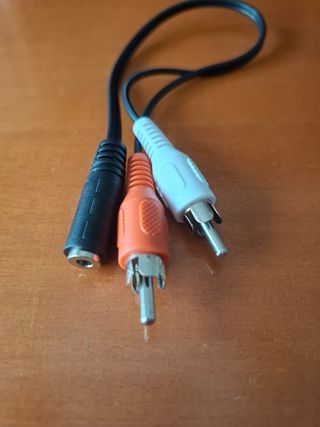 Cable adaptador RCA-Jack 3.5mm