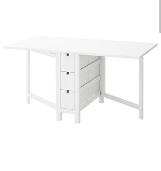 Mesa plegable IKEA blanca NORDEN
