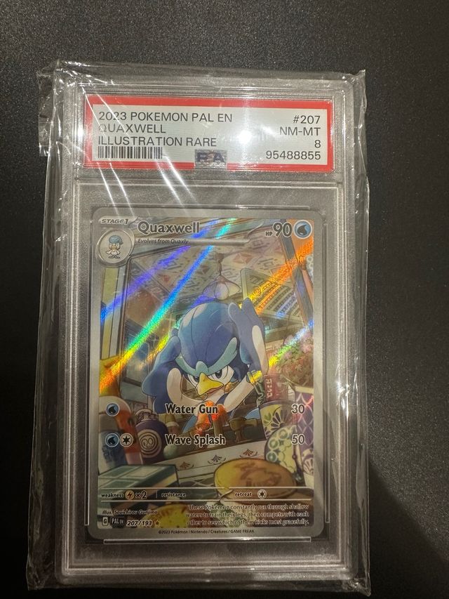 Carta Pokemon Quaxwell PSA 8 - Pal en 207/193