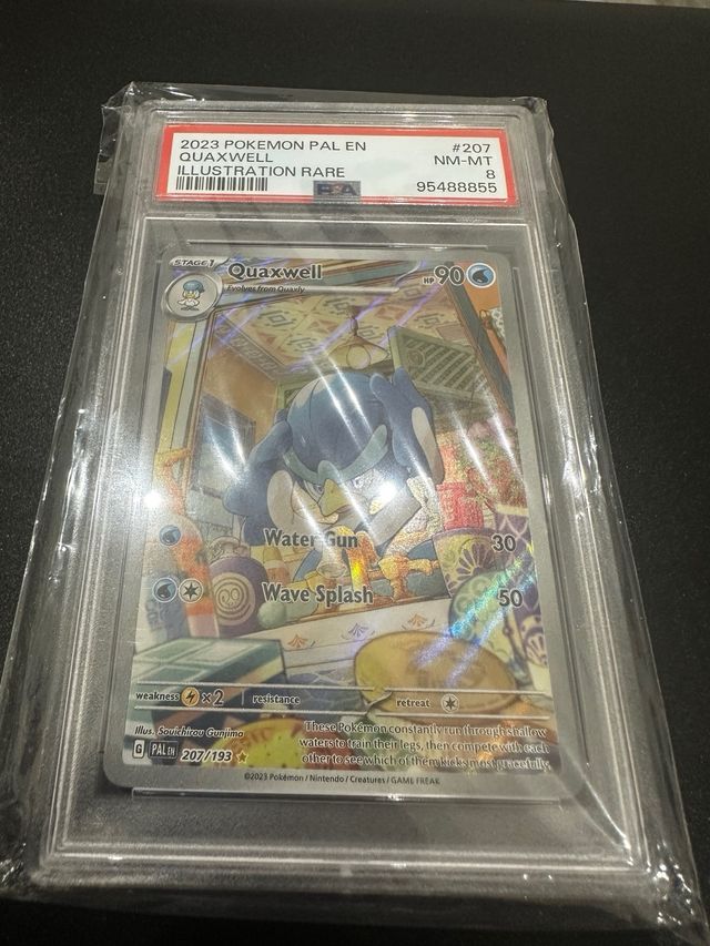 Carta Pokemon Quaxwell PSA 8 - Pal en 207/193