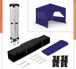 Carpa Plegable Azul 3x3m