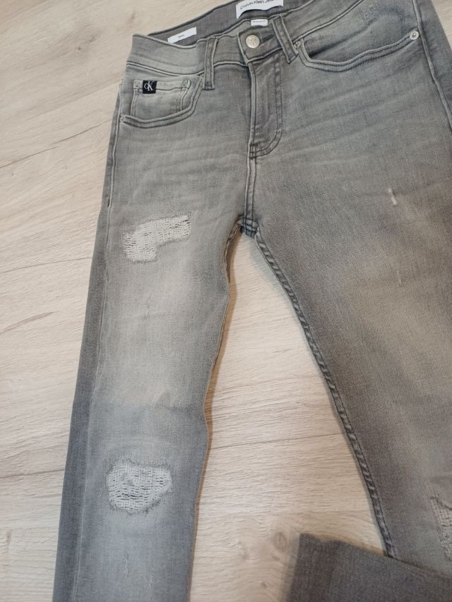 Jeans Calvin Klein Grey Rotos