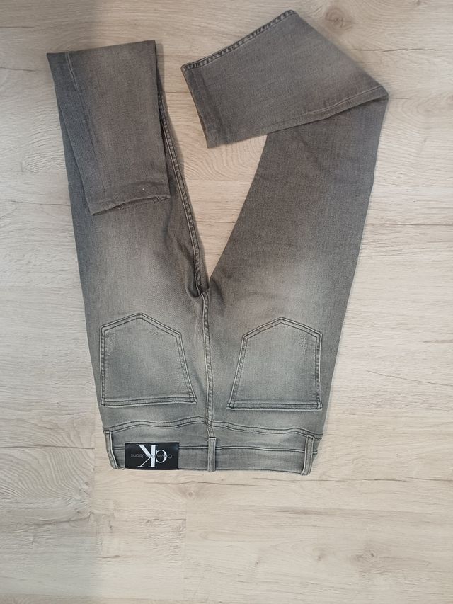 Jeans Calvin Klein Grey Rotos