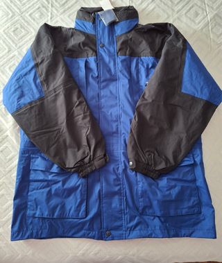 Parka US BASIC azul y negra