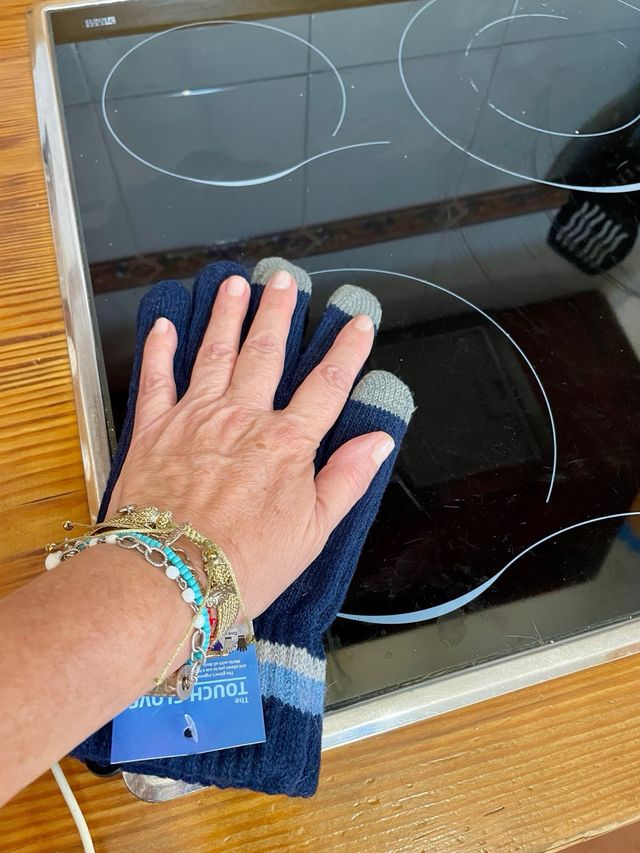 Guantes táctiles - Azul y Gris