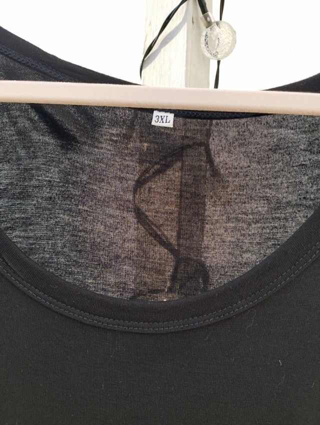 Vestido largo floral negro