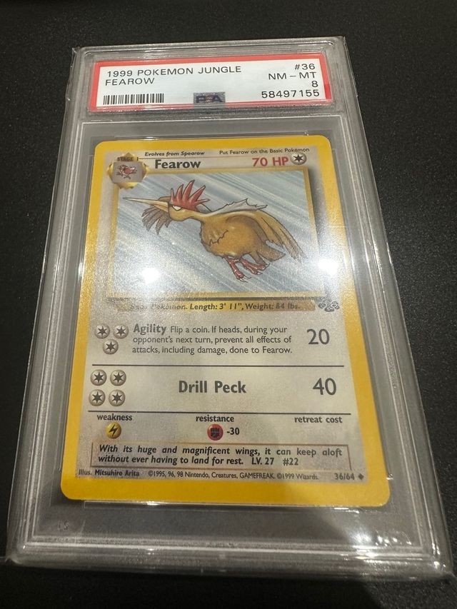 Carta Pokemon Fearow PSA 8 - Jungle Eng