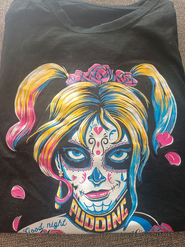 Camiseta Harley Quinn Dia de Muertos