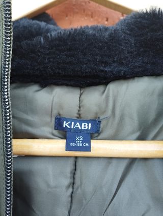Abrigo Kiabi verde oliva talla XS