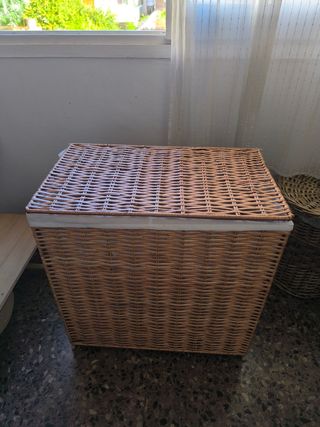 Cesto mimbre Ikea Nattgiba beige