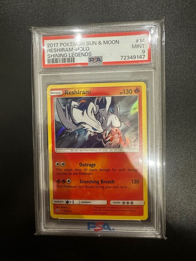 Reshiram-Holo PSA 9 - Shining Legends