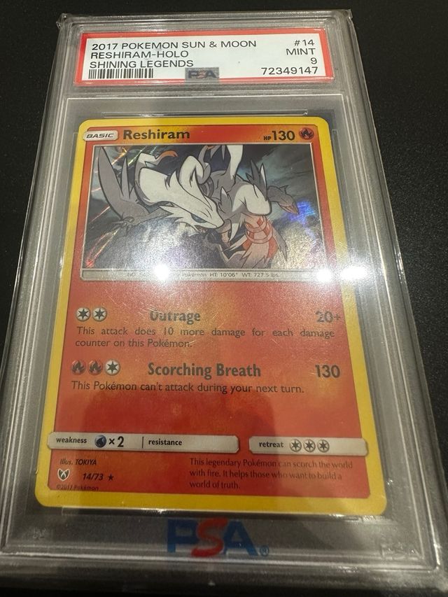 Reshiram-Holo PSA 9 - Shining Legends