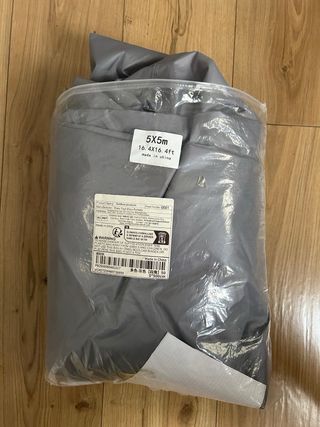 Sombrilla gris 5x5m - 16.4ft