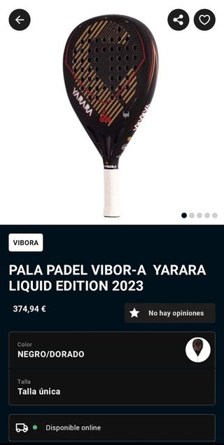 Palas pádel: Vibor-a Yarara Liquid y Enebe Carbon 