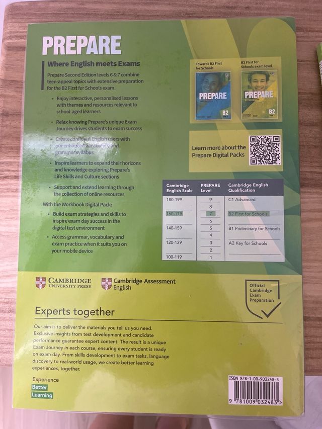 Prepare Level 7 Workbook with Digital Pack