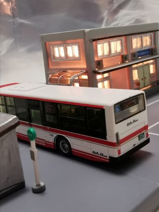 Escala N ESTACIÓN con BUS maqueta tren eléctrico 