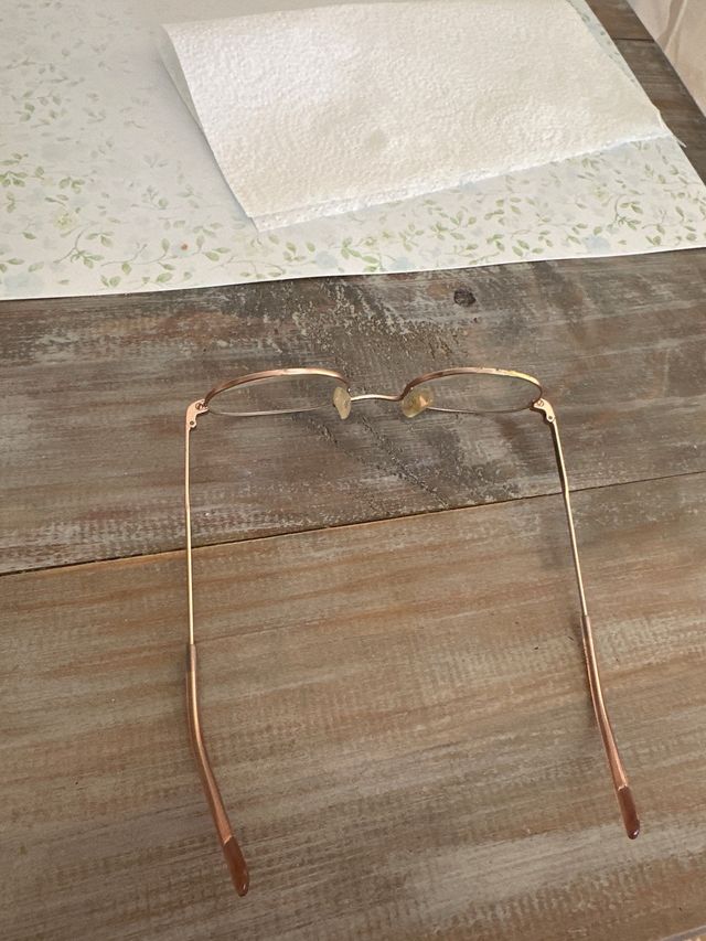 Gafas redondas doradas niña