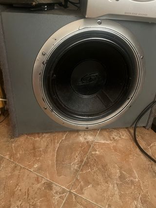 Subwoofer 8000w gris plata