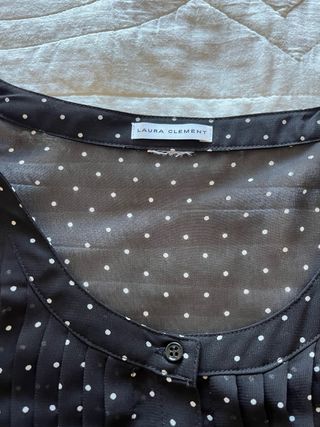 Blusa negra lunares - Talla única