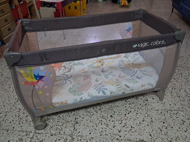 Parque cuna bebé Magic Colors
