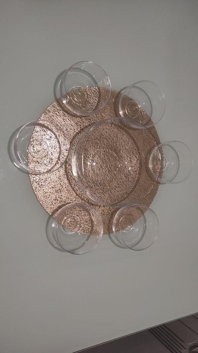 Juego cuencos cristal.