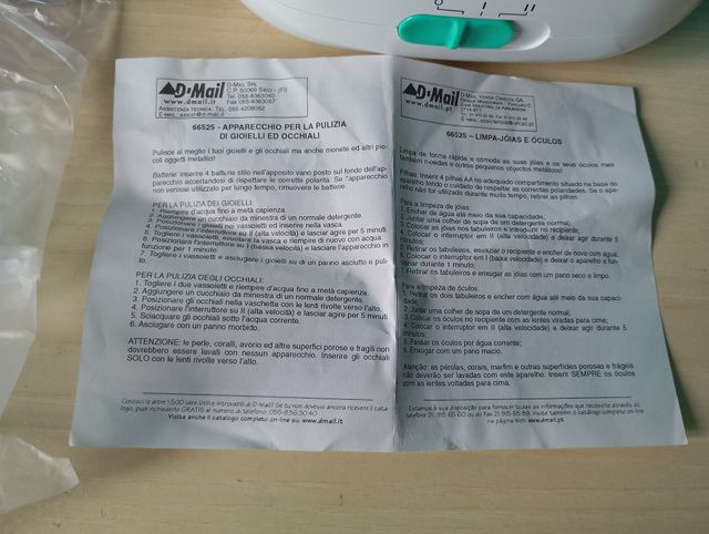 Pulitore gioielli occhiali MEC-300D