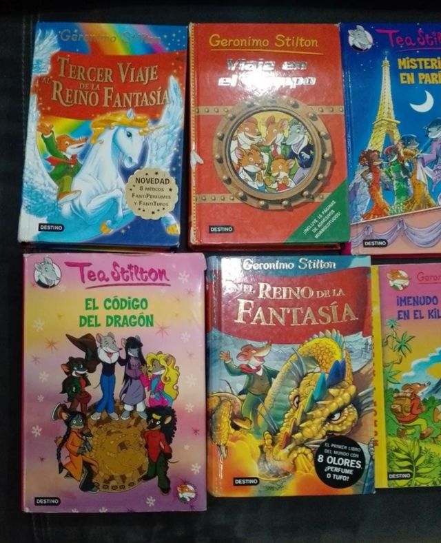 7 libros de Gerónimo Stilton y de Tea Stilton