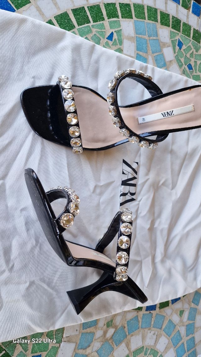 Sandalias Zara fiesta - Tacón 40