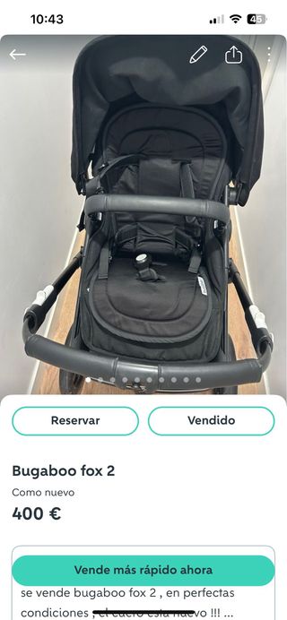 Bugaboo Fox 2 - Como nuevo
