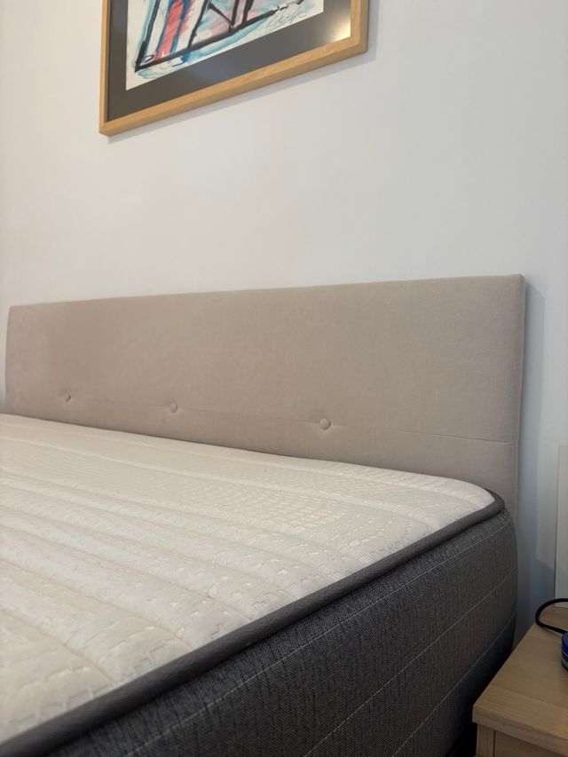 Cabecero cama 150cm beige
